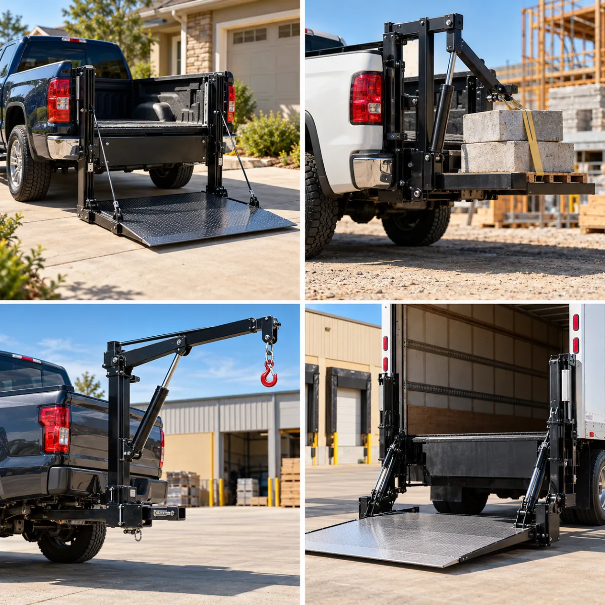 LiftGator removable truck liftgate mounted in a receiver hitch